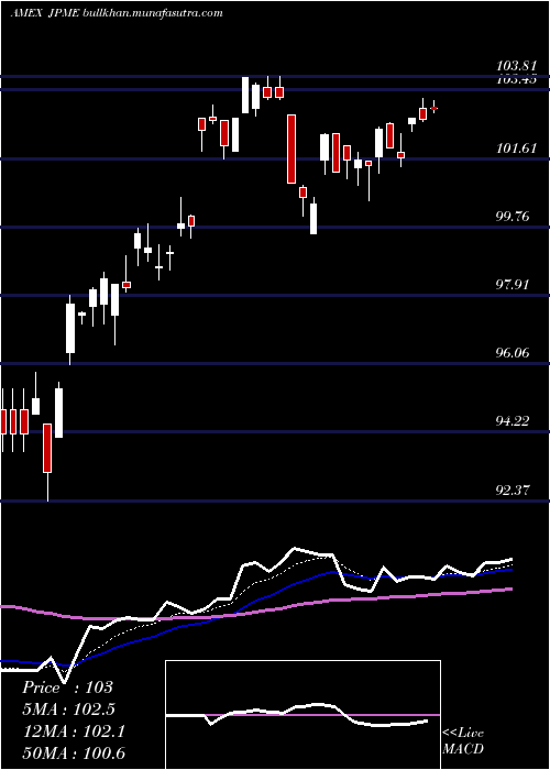  Daily chart JpmorganDiversified