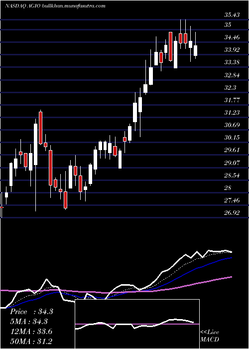  Daily chart AgiosPharmaceuticals