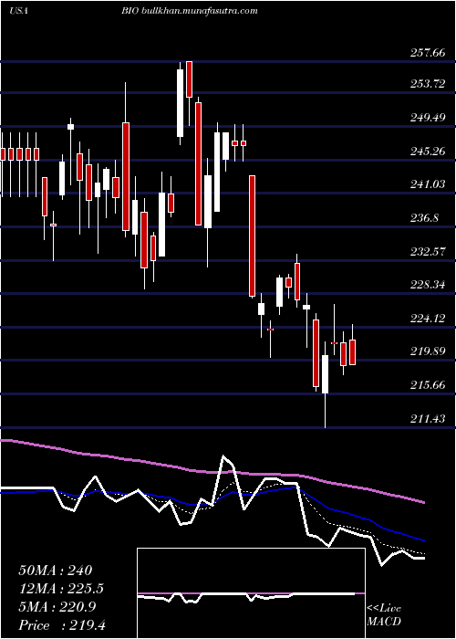  Daily chart BioRad
