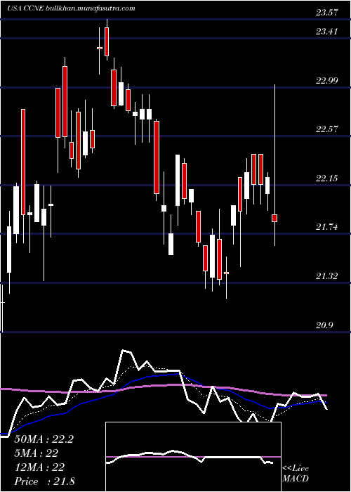  Daily chart CnbFinancial