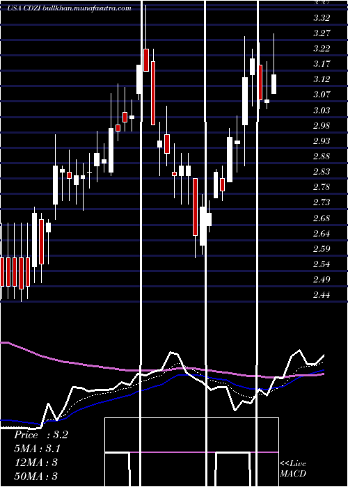  Daily chart CadizInc