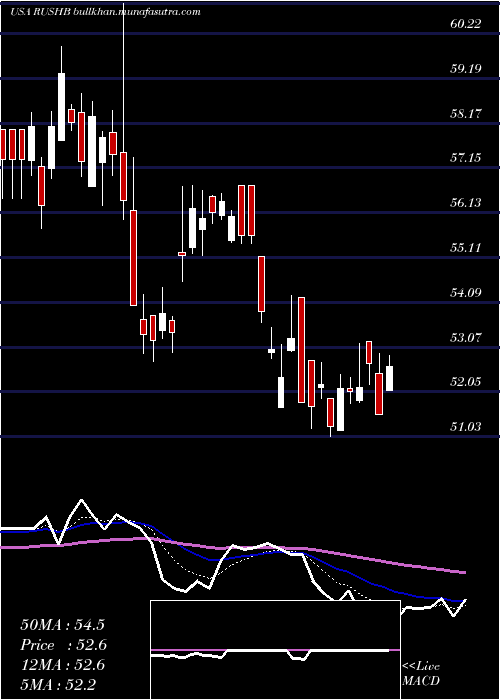  Daily chart RushEnterprises