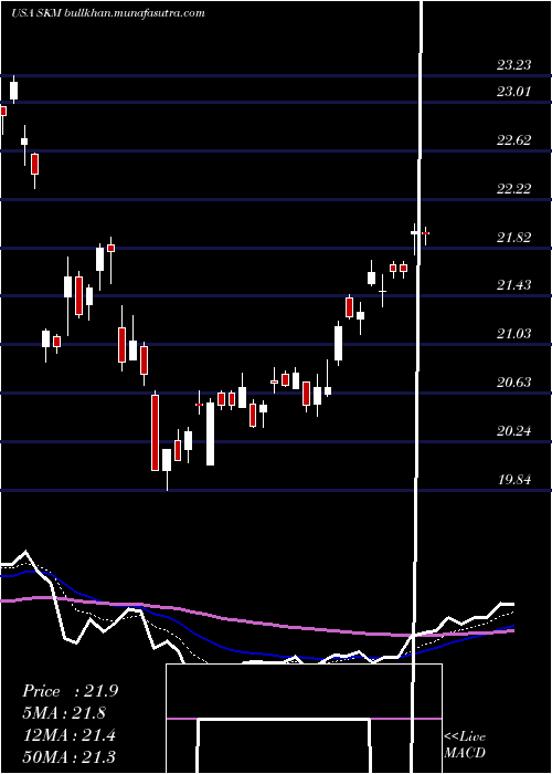  Daily chart SkTelecom