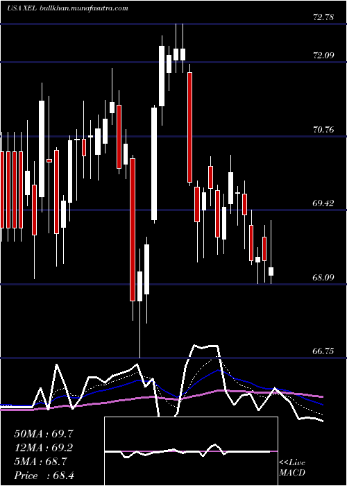  Daily chart XcelEnergy